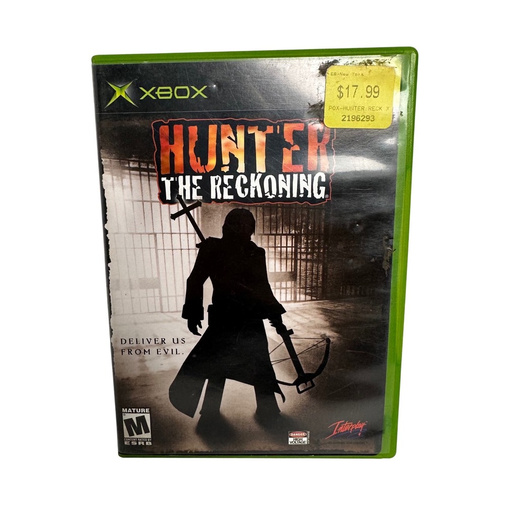 Hunter The Reckoning Microsoft Xbox Original 2002 Action Game CIB